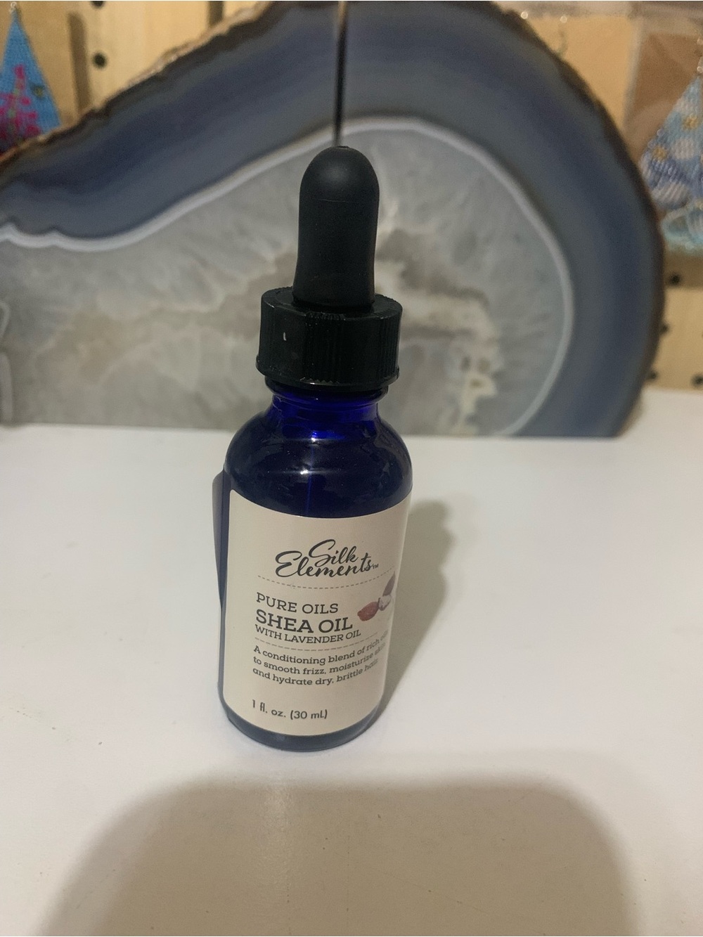 Element Shea Oil Serum in Blue Glass Bottle